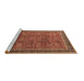 Sideview of Machine Washable Oriental Brown Industrial Rug, wshurb1805brn