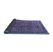 Sideview of Oriental Blue Industrial Rug, urb1805blu