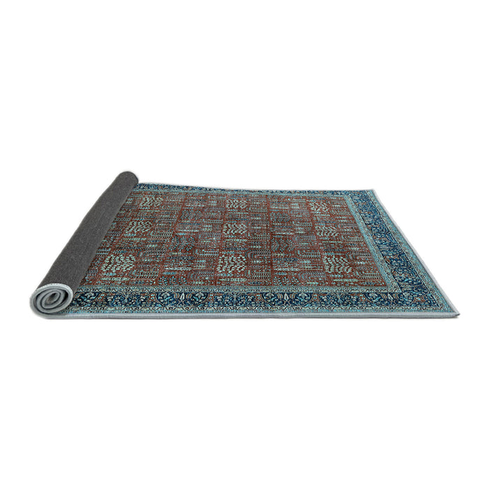 Sideview of Oriental Light Blue Industrial Rug, urb1805lblu