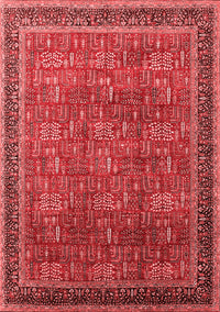 Oriental Red Industrial Rug, urb1805red