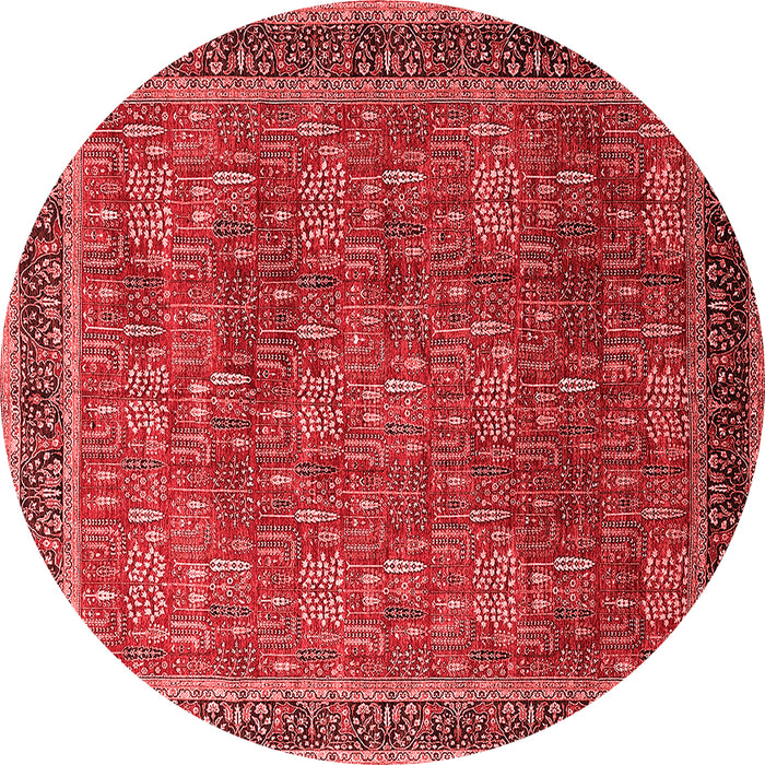 Machine Washable Oriental Red Industrial Rug, wshurb1805red