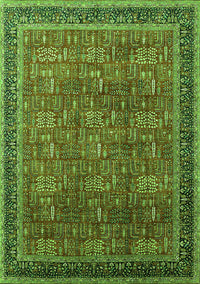 Oriental Green Industrial Rug, urb1805grn