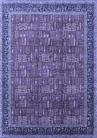 Oriental Blue Industrial Rug, urb1805blu