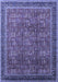 Oriental Blue Industrial Rug, urb1805blu