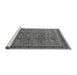 Sideview of Machine Washable Oriental Gray Industrial Rug, wshurb1805gry