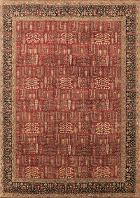 Oriental Brown Industrial Rug, urb1805brn