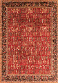 Oriental Orange Industrial Rug, urb1805org