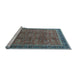 Sideview of Machine Washable Oriental Light Blue Industrial Rug, wshurb1805lblu