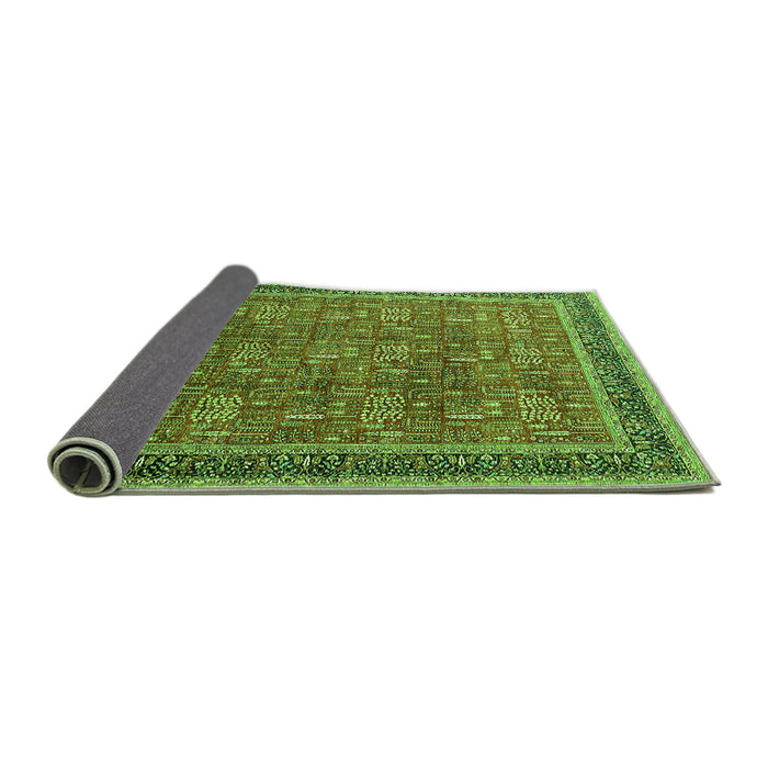 Sideview of Oriental Green Industrial Rug, urb1805grn
