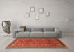 Machine Washable Oriental Orange Industrial Area Rugs in a Living Room, wshurb1805org