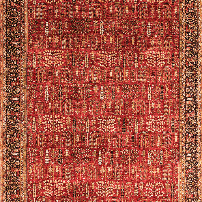 Machine Washable Oriental Orange Industrial Area Rugs, wshurb1805org