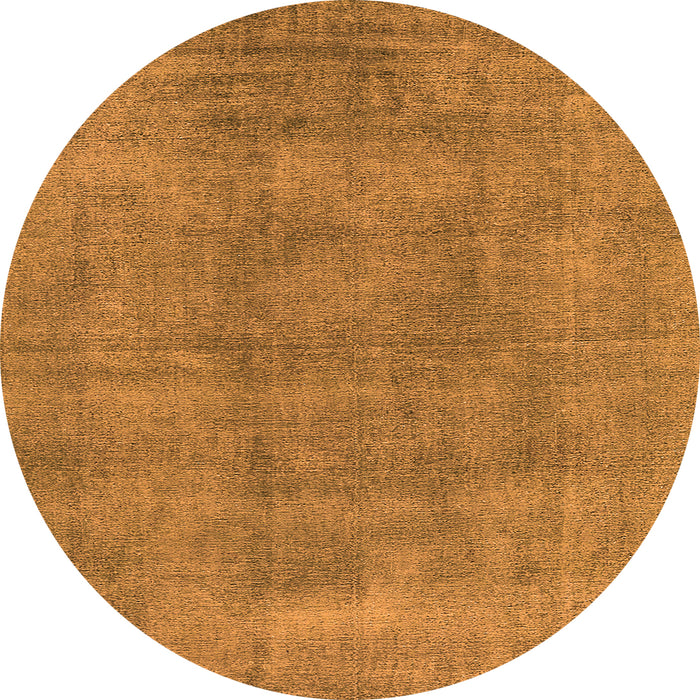 Round Oriental Orange Industrial Rug, urb1806org