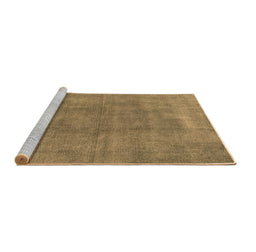 Sideview of Machine Washable Oriental Brown Industrial Rug, wshurb1806brn