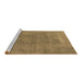 Sideview of Machine Washable Oriental Brown Industrial Rug, wshurb1806brn