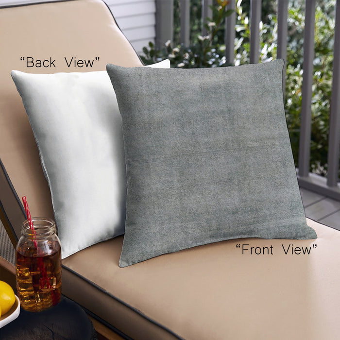 Front View of Mid-Century Modern Urban Square Gray Throw Pillow, 18 inch by 18 inch, pwurb1806