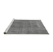 Sideview of Machine Washable Oriental Gray Industrial Rug, wshurb1806gry