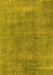 Oriental Yellow Industrial Rug, urb1806yw