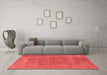 Industrial Red Washable Rugs