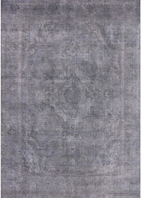 Machine Washable Industrial Modern Mist Blue Rug, wshurb1807