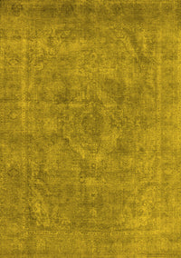 Oriental Yellow Industrial Rug, urb1807yw