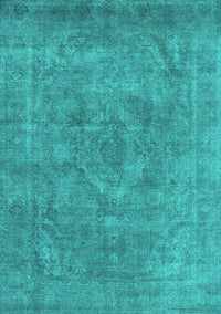 Oriental Turquoise Industrial Rug, urb1807turq