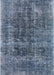 Mid-Century Modern Light Purple Blue Oriental Rug, urb1808