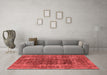 Industrial Red Washable Rugs