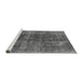 Sideview of Machine Washable Oriental Gray Industrial Rug, wshurb1808gry