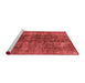 Industrial Red Washable Rugs