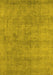 Oriental Yellow Industrial Rug, urb1809yw