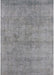 Machine Washable Industrial Modern Dark Gray Rug, wshurb1809