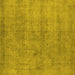 Square Oriental Yellow Industrial Rug, urb1809yw