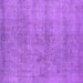 Square Oriental Purple Industrial Rug, urb1809pur