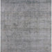 Square Machine Washable Industrial Modern Dark Gray Rug, wshurb1809