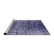 Sideview of Machine Washable Industrial Modern Medium Purple Rug, wshurb1810