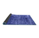 Sideview of Oriental Blue Industrial Rug, urb1810blu