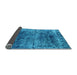 Sideview of Oriental Light Blue Industrial Rug, urb1810lblu