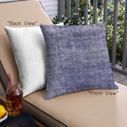 Front View of Mid-Century Modern Urban Square Medium Purple Throw Pillow, 18 inch by 18 inch, pwurb1810