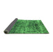 Sideview of Oriental Green Industrial Rug, urb1810grn