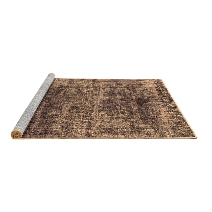 Sideview of Machine Washable Oriental Brown Industrial Rug, wshurb1810brn