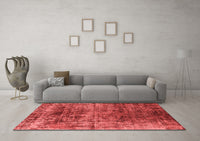 Machine Washable Oriental Red Industrial Rug, wshurb1810red