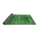 Sideview of Oriental Emerald Green Industrial Rug, urb1810emgrn