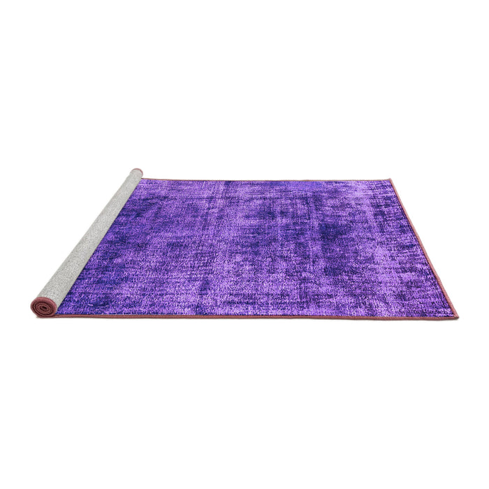 Sideview of Machine Washable Oriental Purple Industrial Area Rugs, wshurb1810pur