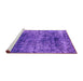 Sideview of Machine Washable Oriental Purple Industrial Area Rugs, wshurb1810pur