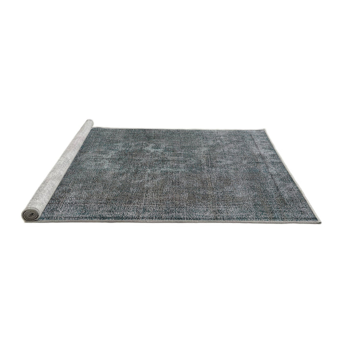 Sideview of Machine Washable Industrial Modern Gray Rug, wshurb1811