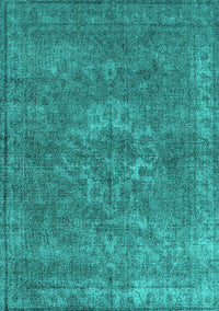 Oriental Turquoise Industrial Rug, urb1811turq