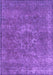 Machine Washable Oriental Purple Industrial Area Rugs, wshurb1811pur