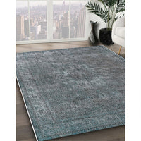 Mid-Century Modern Gray Oriental Rug, urb1811