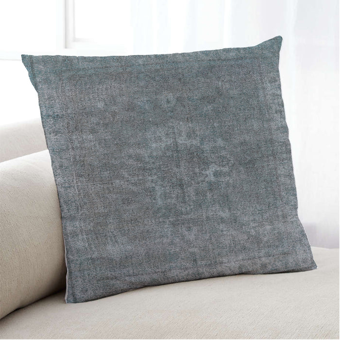 Lifestyle Image of Mid-Century Modern Urban Square Gray Throw Pillow, 18 inch by 18 inch, pwurb1811