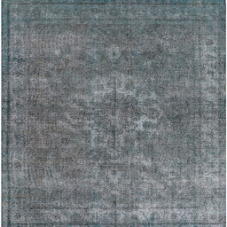 Square Machine Washable Industrial Modern Gray Rug, wshurb1811